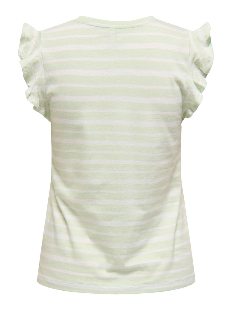 ONLY ONLMAY LIFE S/S FRILL V-NECK TOP BOX JRS
