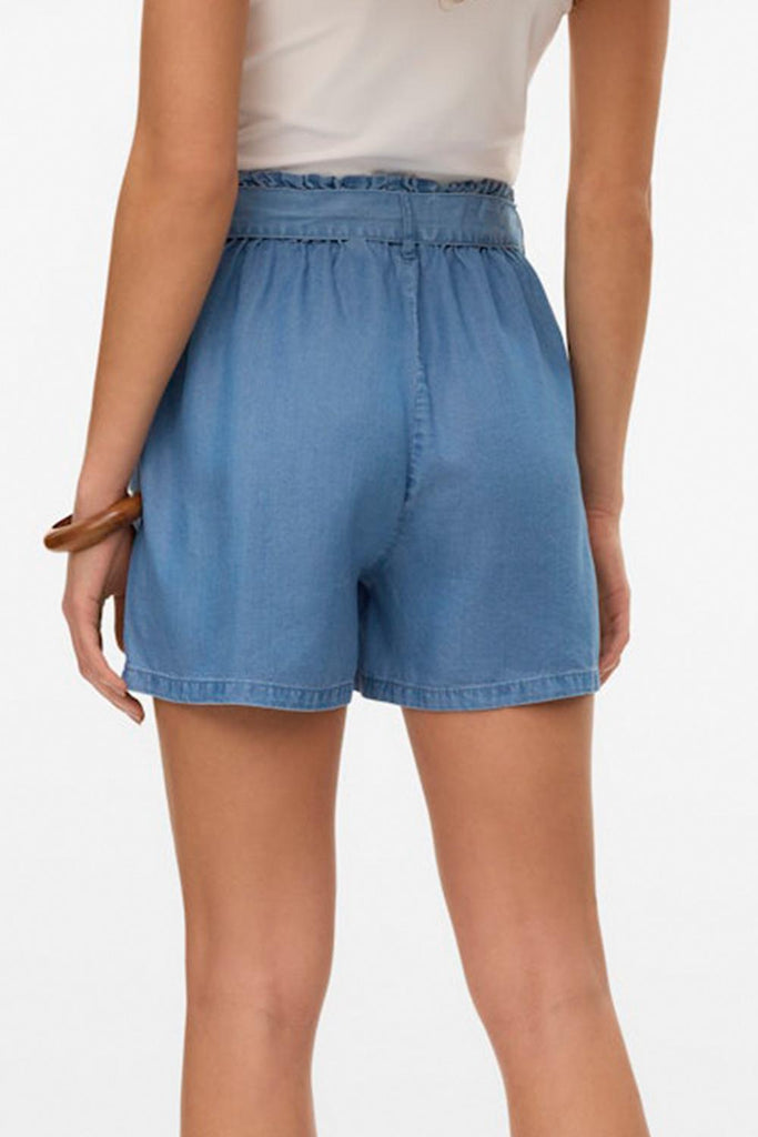 VERO MODA VMFLEUR HW PAPERBAG BELT TENCEL SHORTS