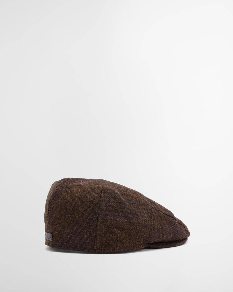 BARBOUR DEVERON TWEED FLAT CAP