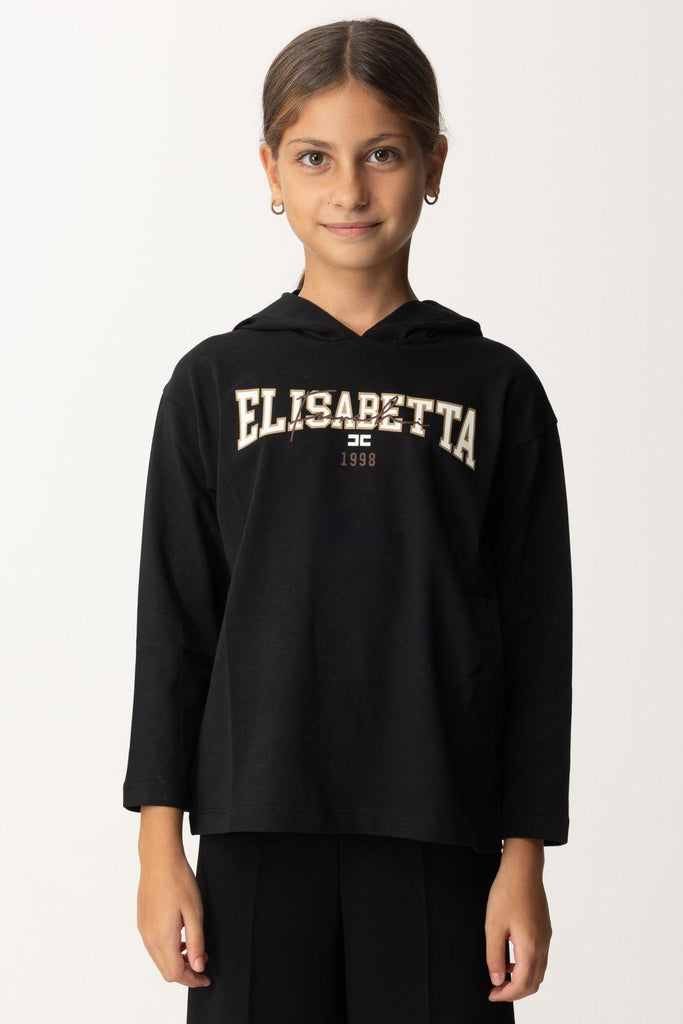 ELISABETTA FRANCHI La Mia Bambina T-SHIRT MANICA LUNGA STAMPA COLLEGE