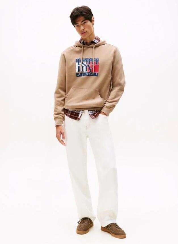 TOMMY JEANS TJM REG RWB FLAG HOO