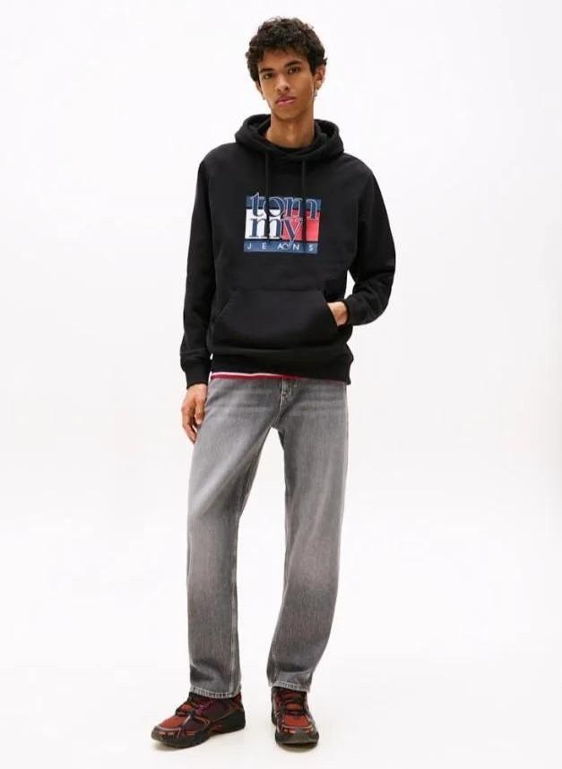 TOMMY JEANS TJM REG RWB FLAG HOO