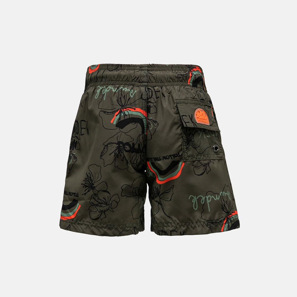 SUNDEK PRINTED SWIM TRUNKS