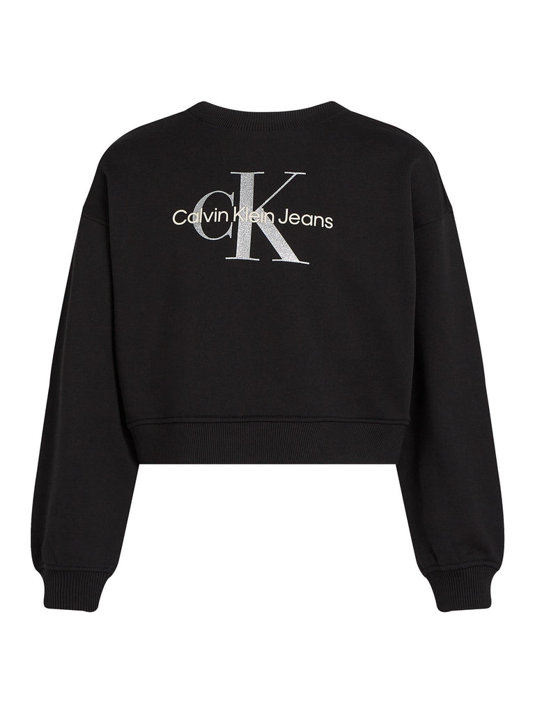 CALVIN KLEIN JEANS GLITTER MONOLOGO CN SWEATSHIRT