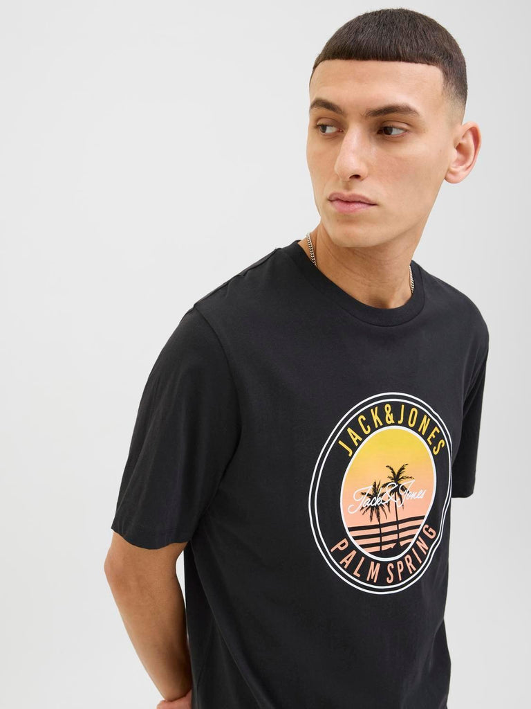 JACK AND JONES JJPALM TEE SS CREW NECK LN