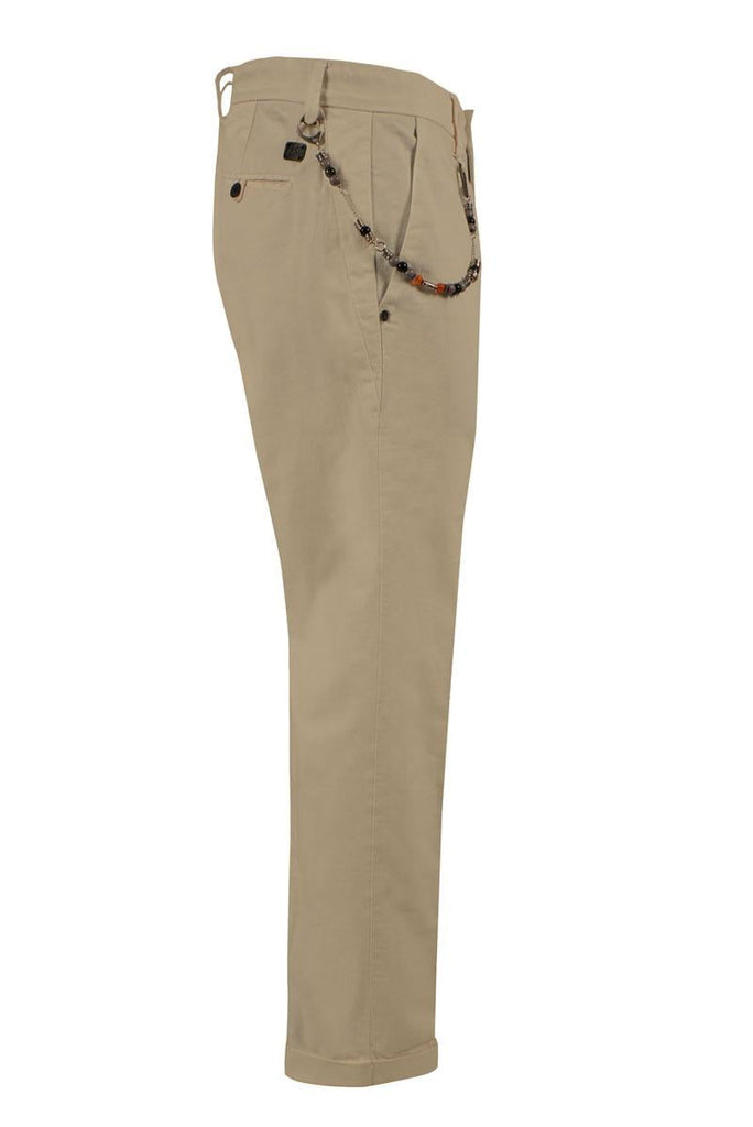 YES ZEE PANTALONE UOMO TIPO CHINOS CON PINCES