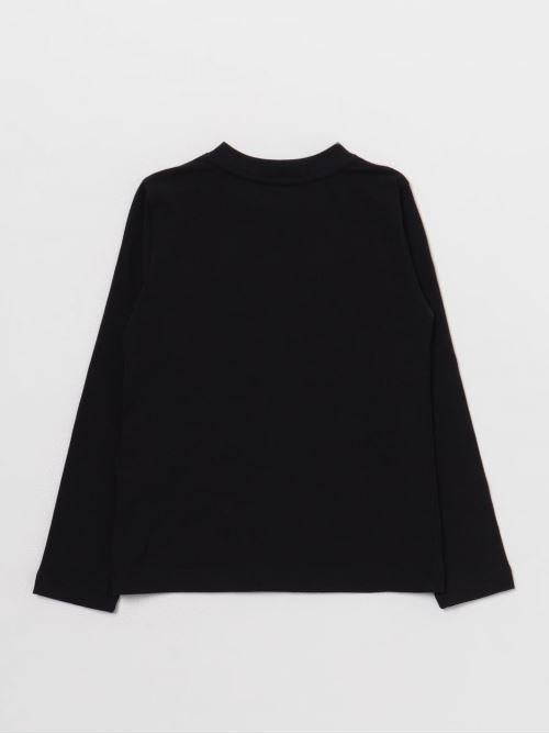 ELISABETTA FRANCHI La Mia Bambina T-SHIRT CON APPLICAZIONI ORO NERO