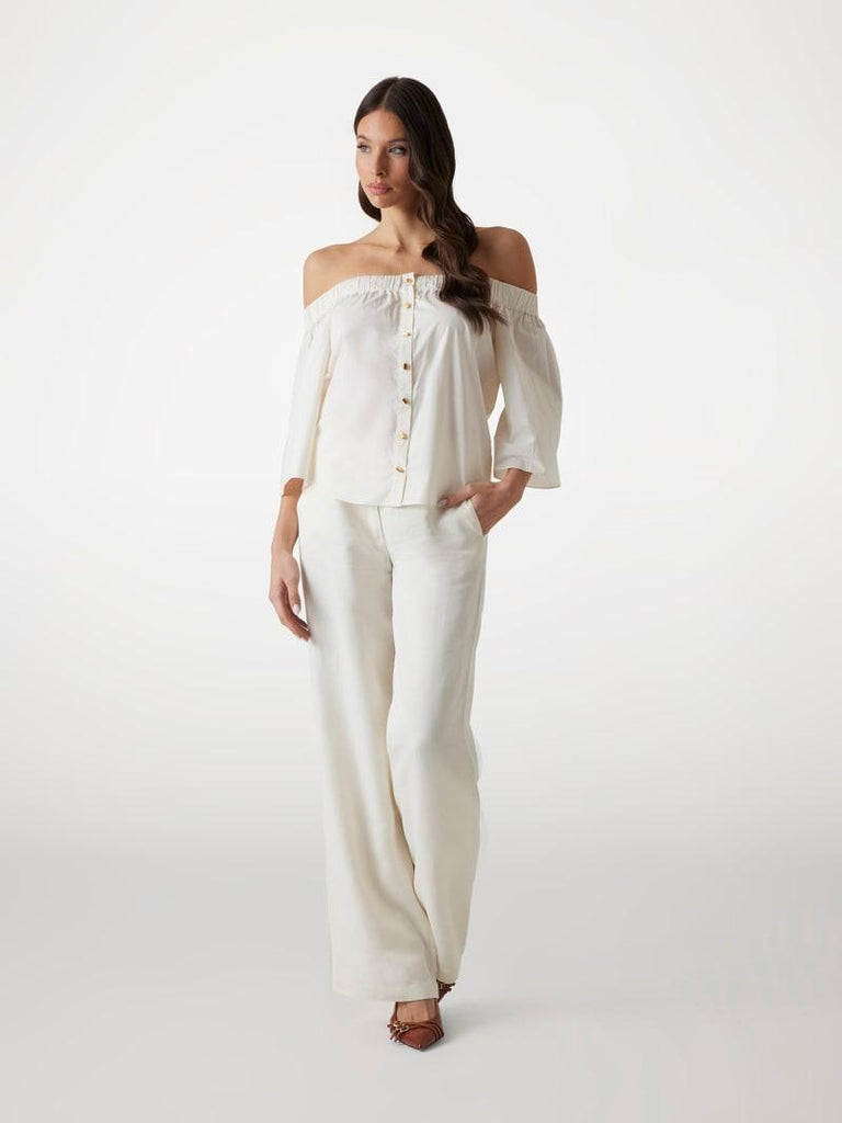 GUESS MARCIANO PAT OFF SHOULDER TOP