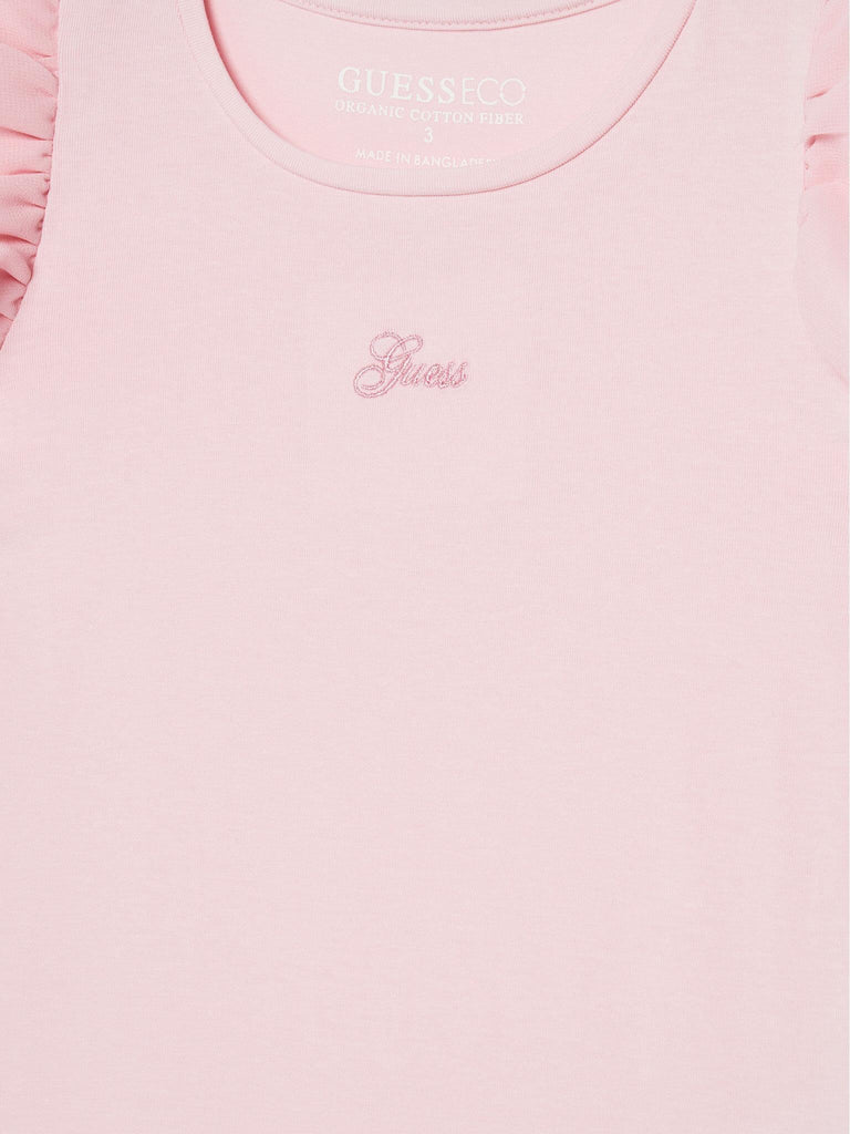GUESS SS T-SHIRT W/CHIFFON
