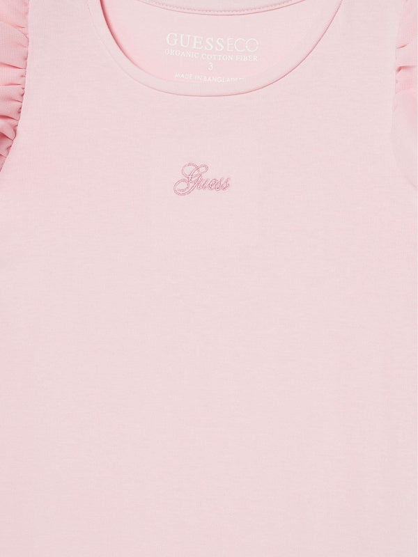 GUESS SS T-SHIRT W/CHIFFON