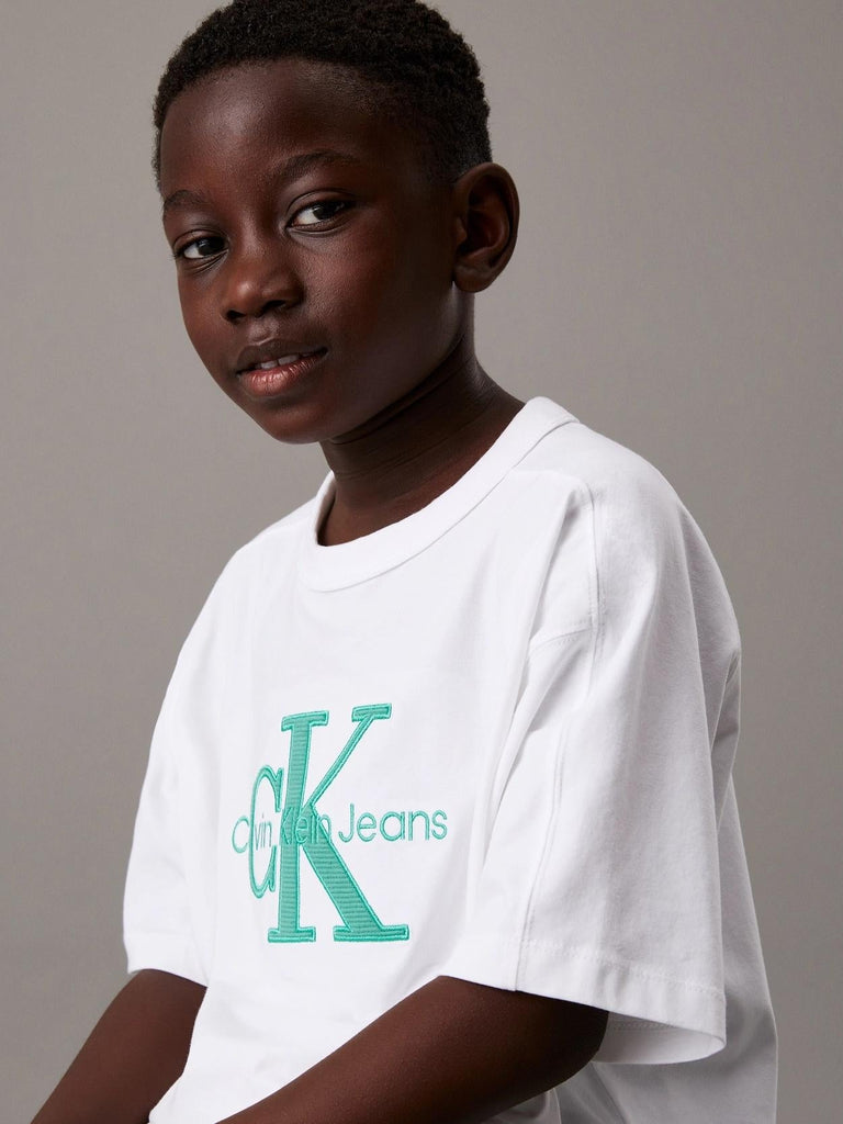 CALVIN KLEIN JEANS OTTOMAN APPLIQUE MONO T-SHIRT