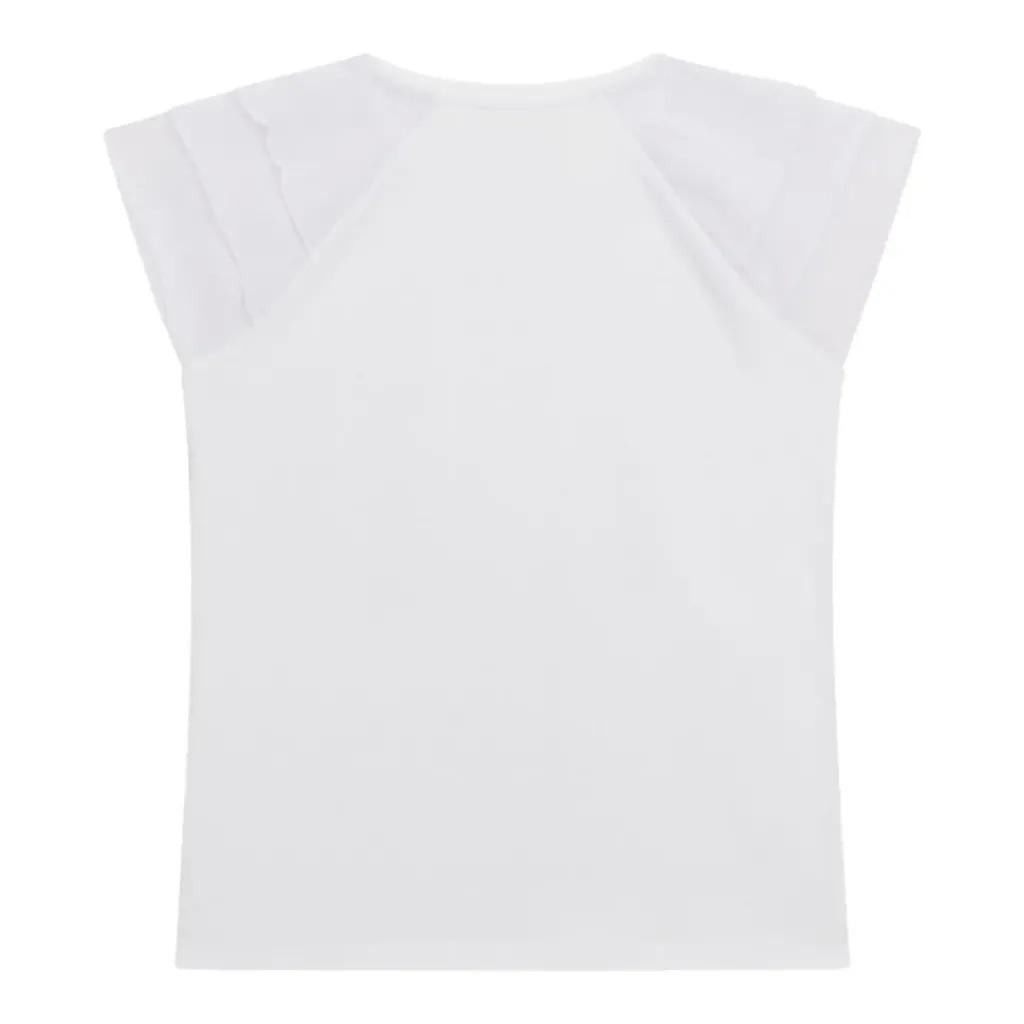 GUESS SS T-SHIRT W/CHIFFON