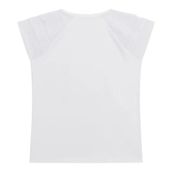 GUESS SS T-SHIRT W/CHIFFON