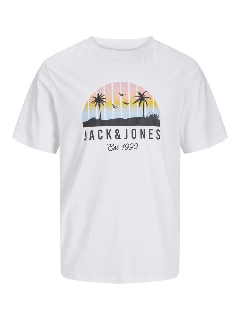 JACK AND JONES JJPALM TEE SS CREW NECK LN