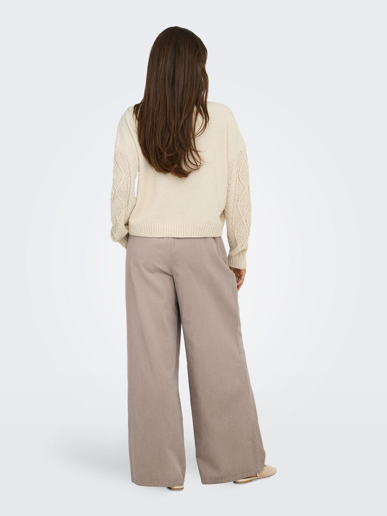 ONLY ONLELLY LIFE LS CABLE O-NECK CC KNT