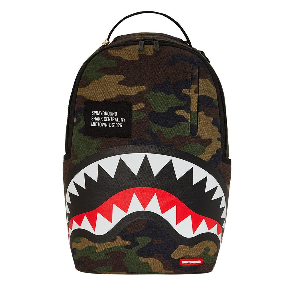 SPRAYGROUND SHARK CENTRAL CAMO DLXS BACKPACK