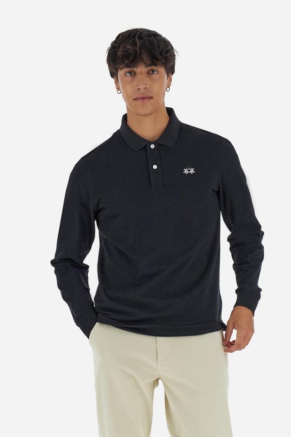 LA MARTINA MAN L/S POLO PIQUET STRETCH