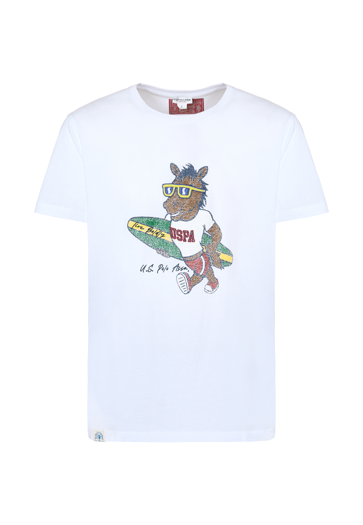 U.S. POLO ASSN HORS -T-SHIRT SS  WITH MASCOTTE PRINT