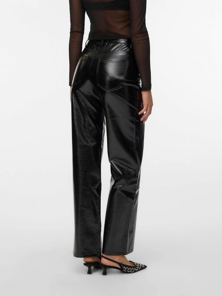 VERO MODA VMTESSA HR WIDE COLORED VINYL PANTS NOOS