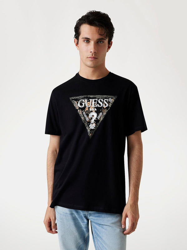 GUESS SS CN GUESS TRIANGLE TEE