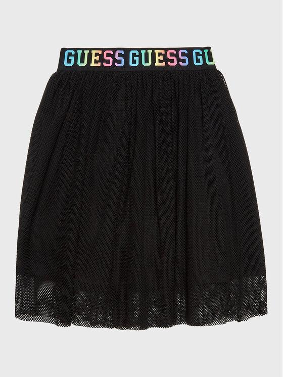 GUESS STRETCH NET MIDI SKIRT
