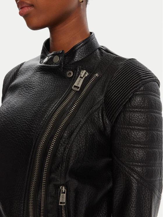 GUESS JEANNINE PU STITCHED JACKET