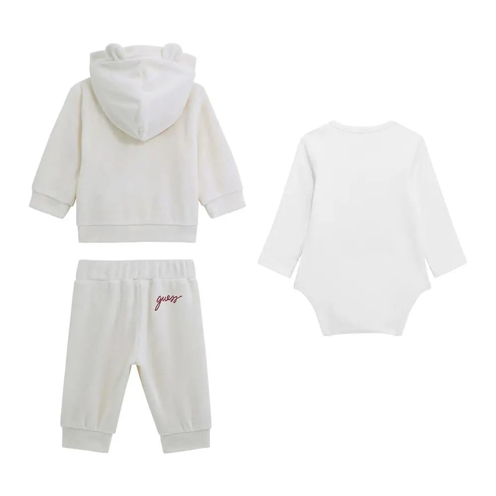 GUESS SET HOODED TOP+LS BODY+PANTS