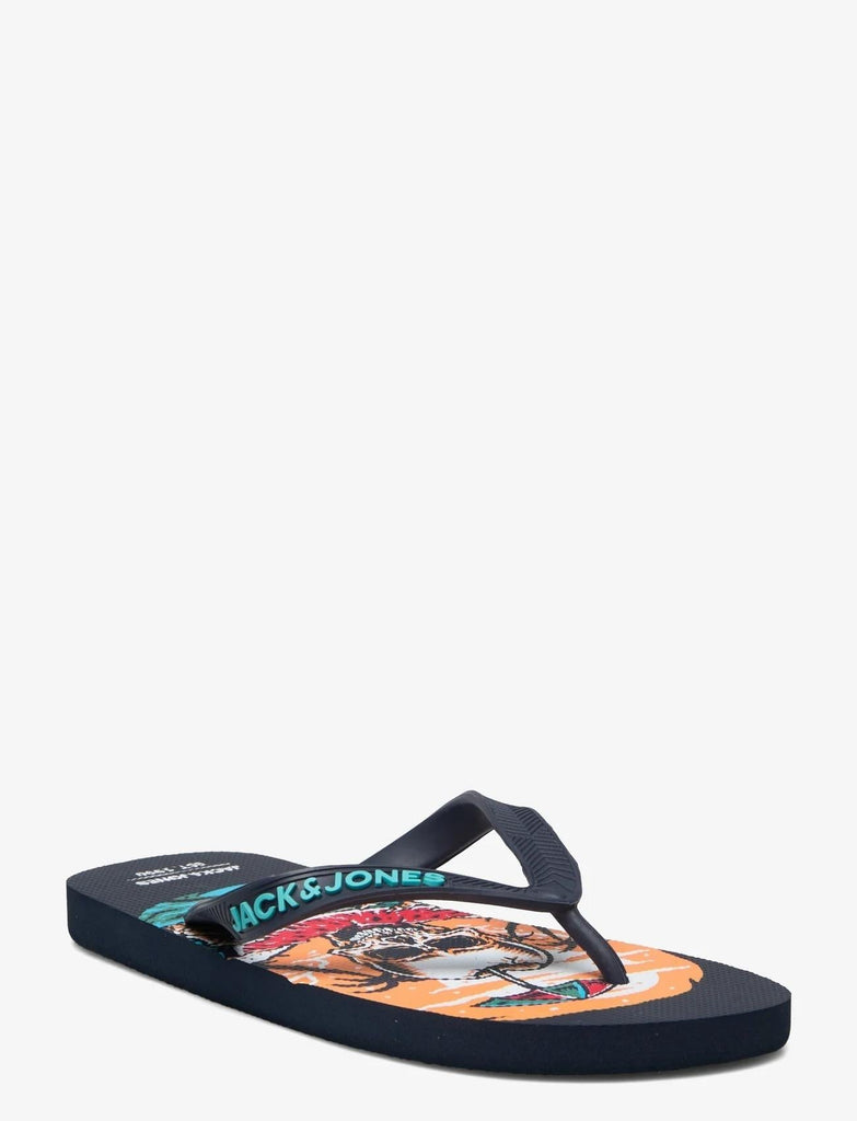 JACK JONES KIDS JFWCOLOUR SKULL FLIP FLOP JNR