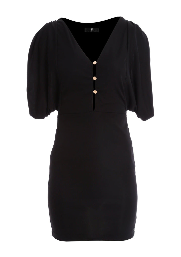 FRACOMINA MINI DRESS BLACK
