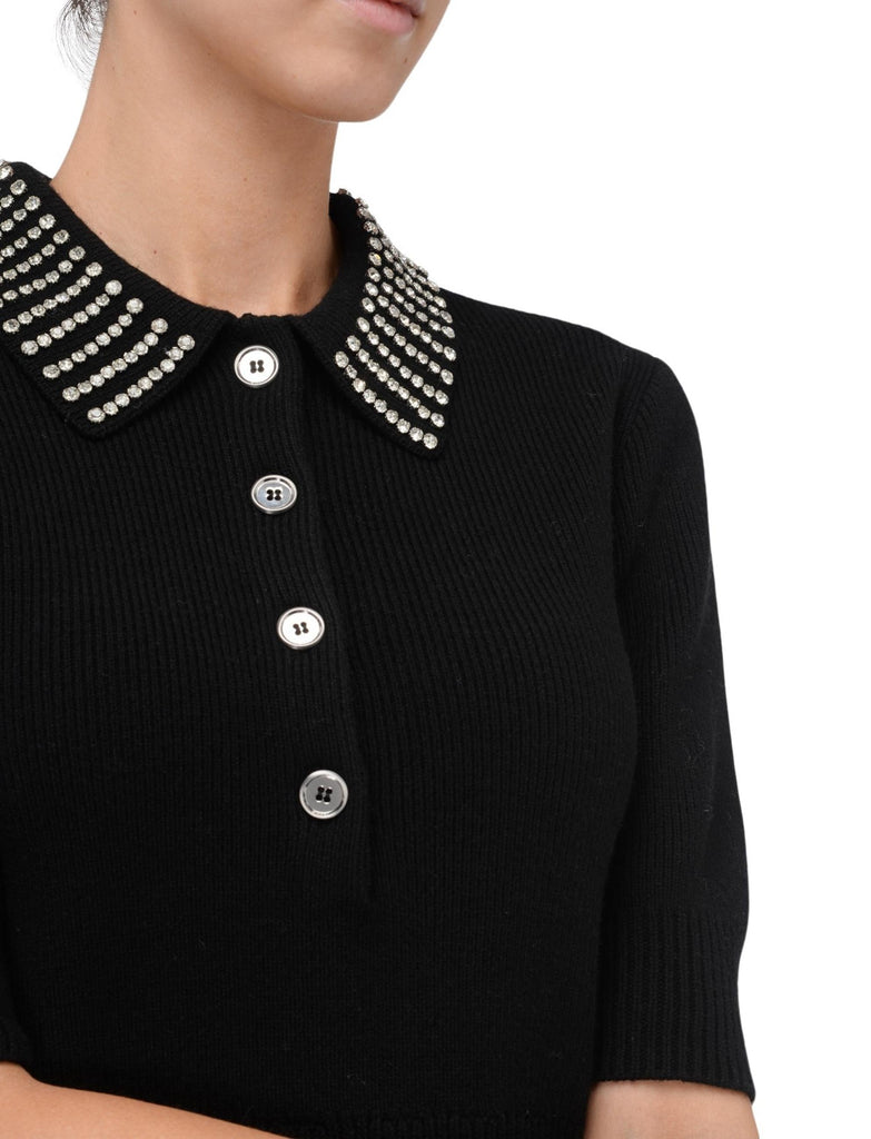 PINKO EMILIA MAGLIA BLEND WS STRASS