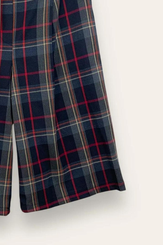 LOVEme Bermuda tartan sotto ginocchio  con elastico retro vita