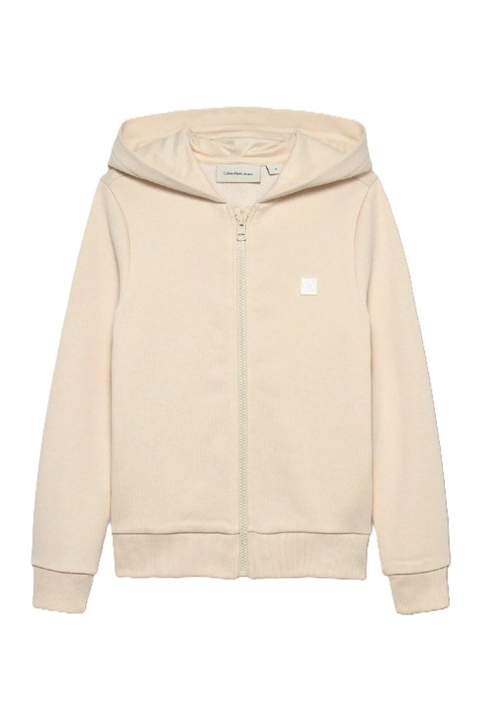 CALVIN KLEIN JEANS MINI BADGE ZIP-THROUGH