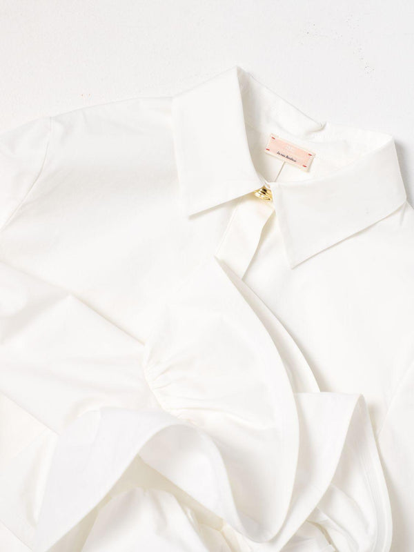 ELISABETTA FRANCHI La Mia Bambina CAMICIA CON MANICHE A VOLANT NERO