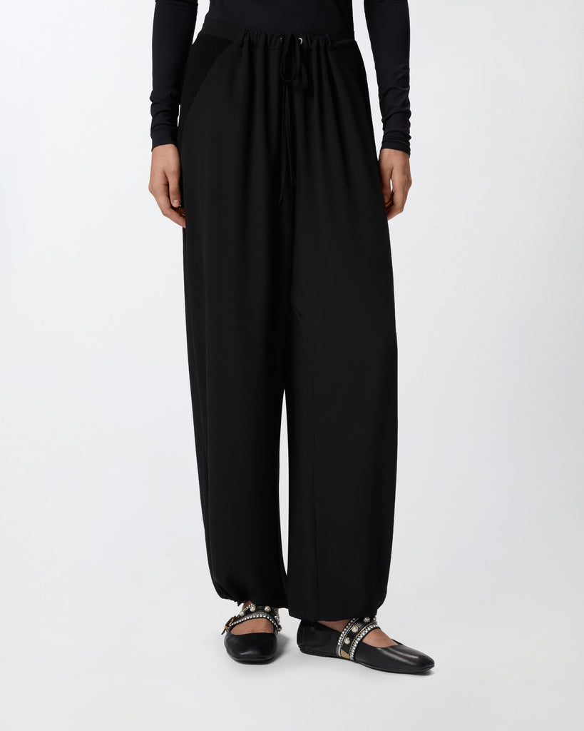 PINKO PANZEROTTO PANTALONE CREPE FLU