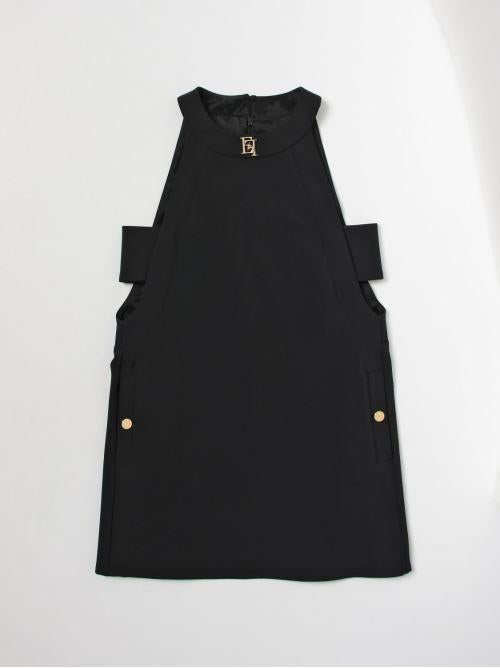 ELISABETTA FRANCHI La Mia Bambina ABITO IN DOPPIO CREPE +PLACCA