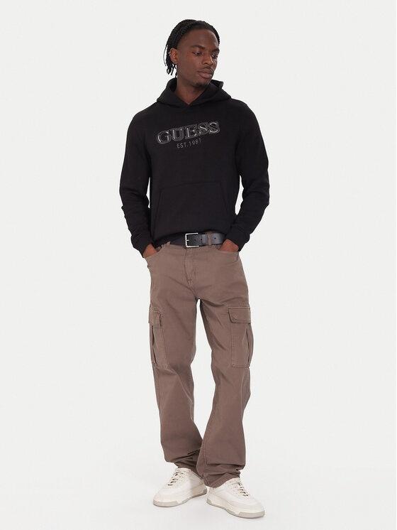 GUESS HOODED BASIC SWEATSHIRT
