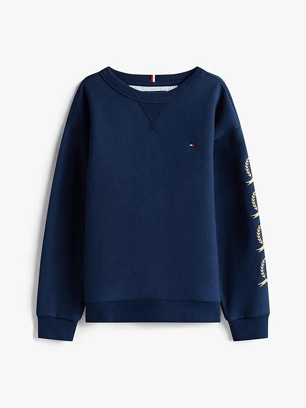 TOMMY HILFIGER CREST EMB GRAPHIC SWEATSHIRT