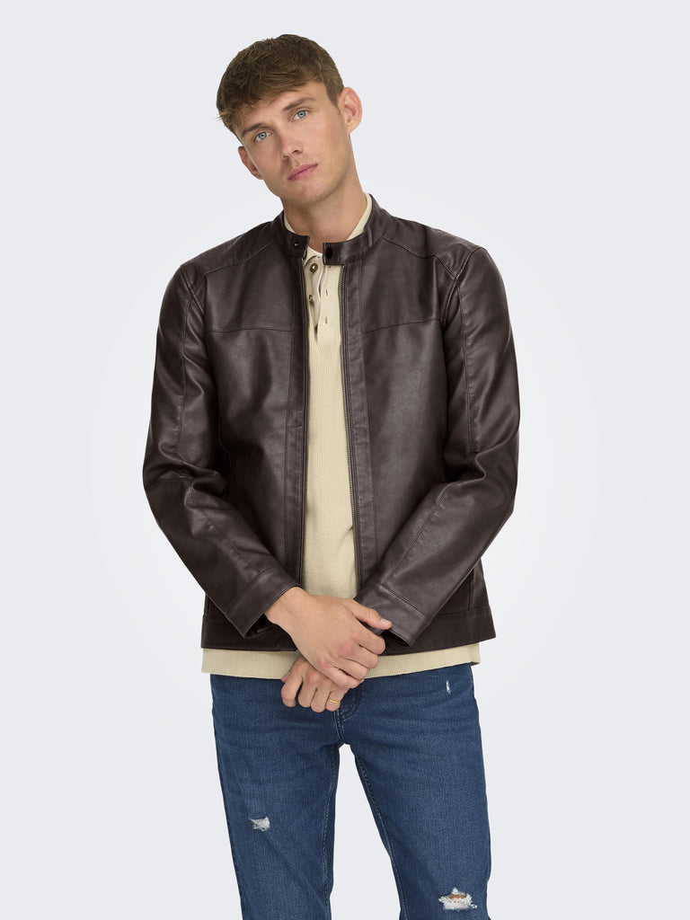 ONLY&SONS ONSMIKE PU RACER JACKET OTW NOOS