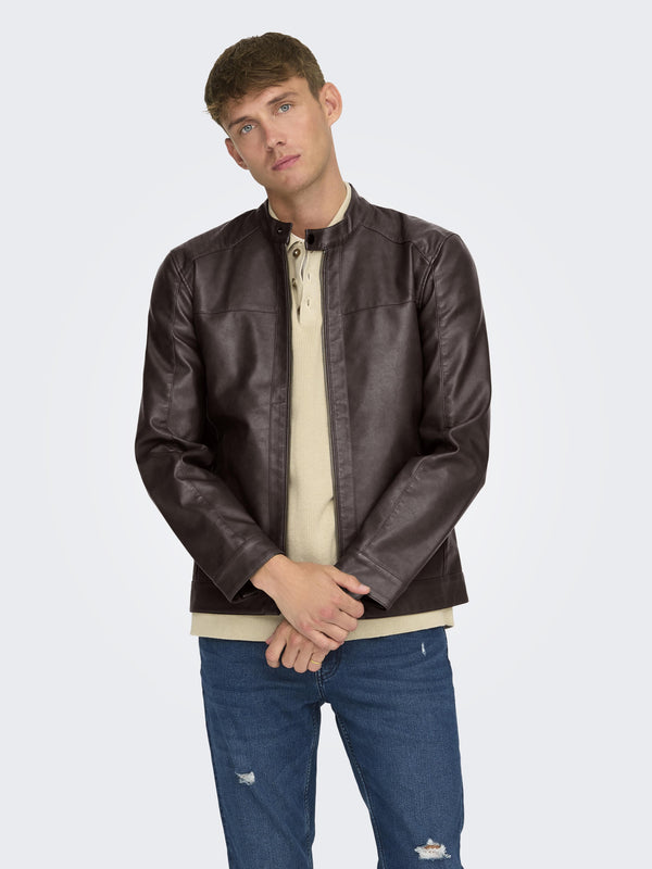 ONLY&SONS ONSMIKE PU RACER JACKET OTW NOOS