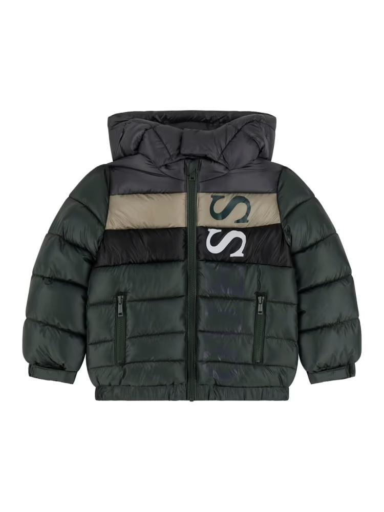 GUESS HOODED PADDED LS PUFFER W/ZIP
