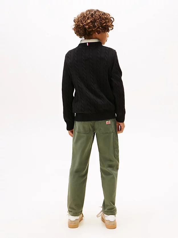 TOMMY HILFIGER COTTON CABLE SWEATER