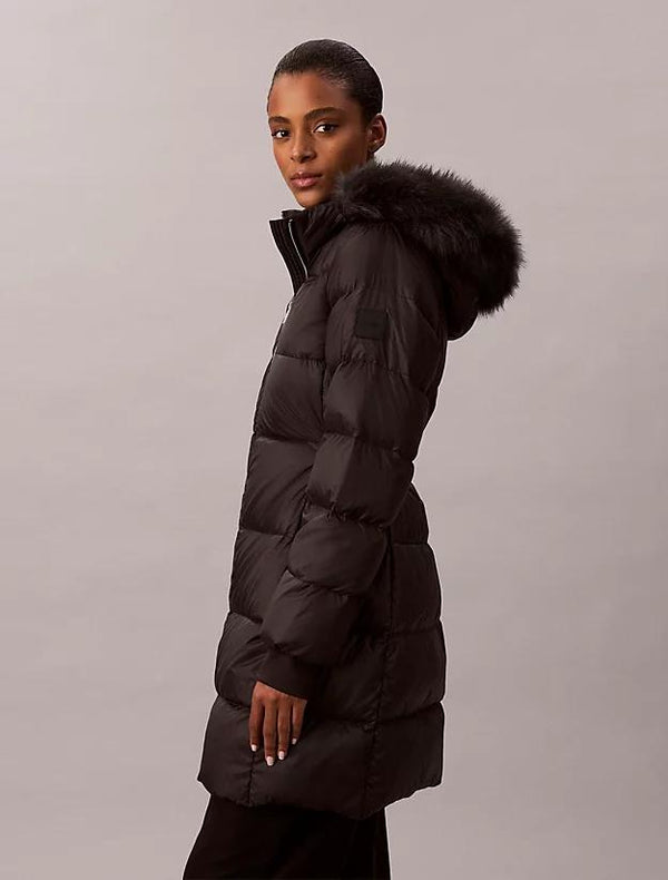 CALVIN KLEIN LONG DOWN JACKET WIT