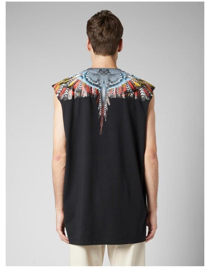 MARCELO BURLON COUNTY OF MILAN Tank top Grizzly Wings in jersey di cotone
