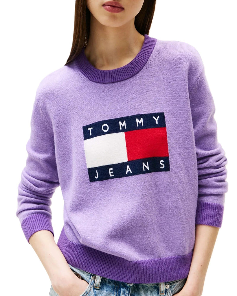TOMMY JEANS TJW CLRBLCKFLAG SWEA