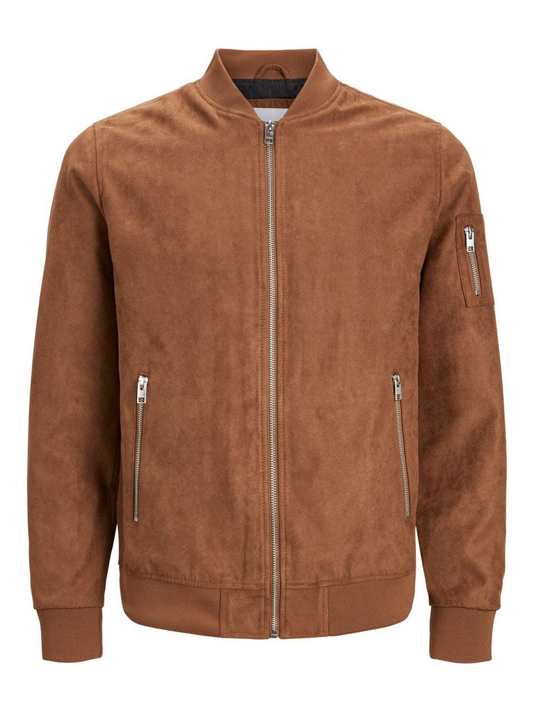 JACK AND JONES JJEROCKY FAUX SUEDE BOMBER NOOS