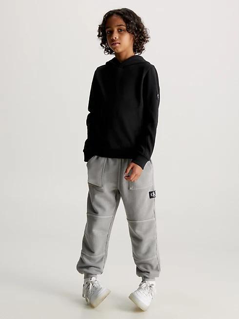 CALVIN KLEIN JEANS BADGE RIB HOODIE