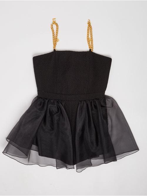 ELISABETTA FRANCHI La Mia Bambina TUTA CON BRETELLE CON CHARMS