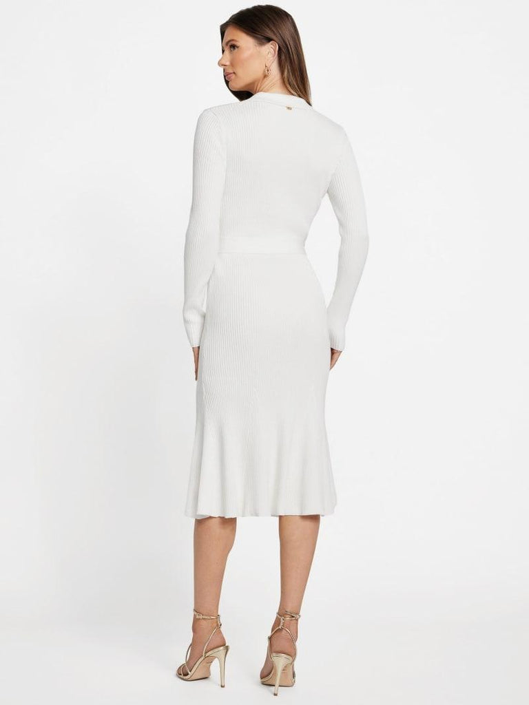 GUESS MARCIANO AGATHE POLO LS DRESS SWTR