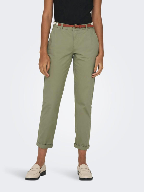 ONLY ONLBIANA MW COTTON BELT CHINO CC PNT