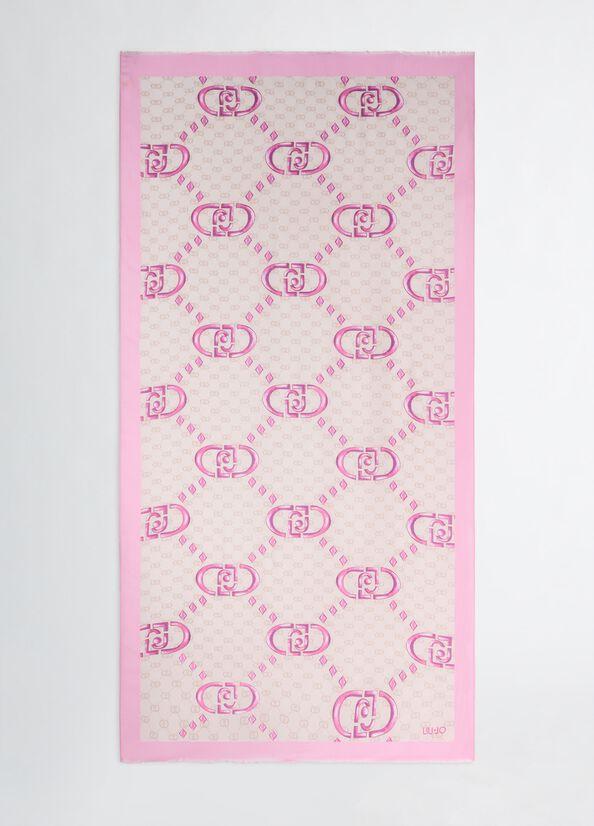 LIU JO STOLA LOGO SKETCH 90X180